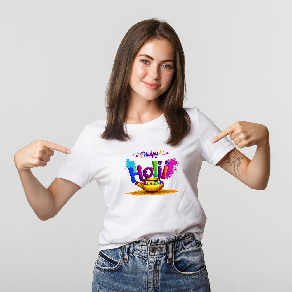 Custom Holi T-shirt 2026