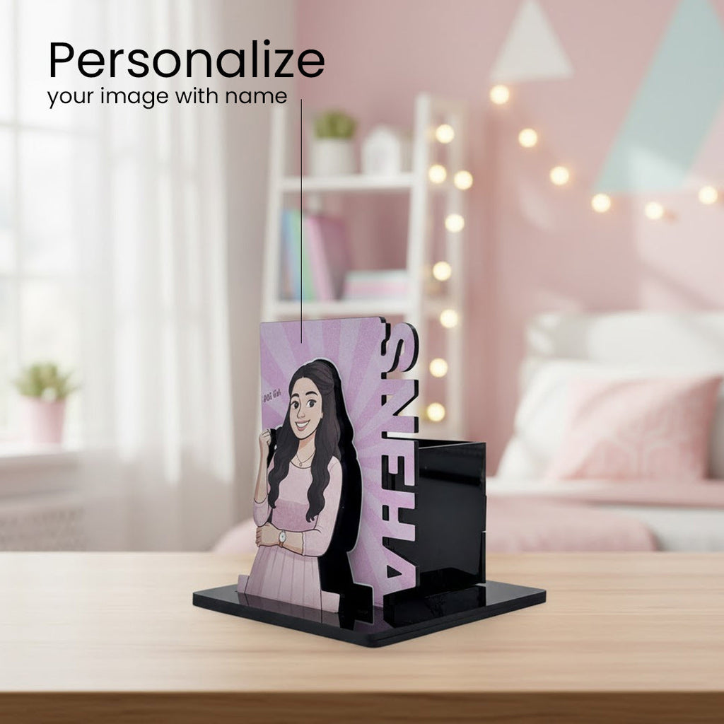 Customized Cartoon Pen Stand-4x5"