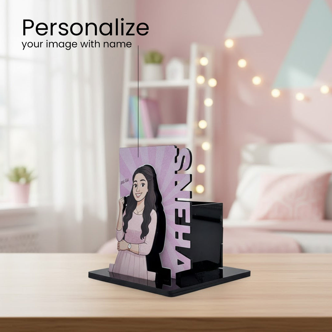 Customized Cartoon Pen Stand-4x5"