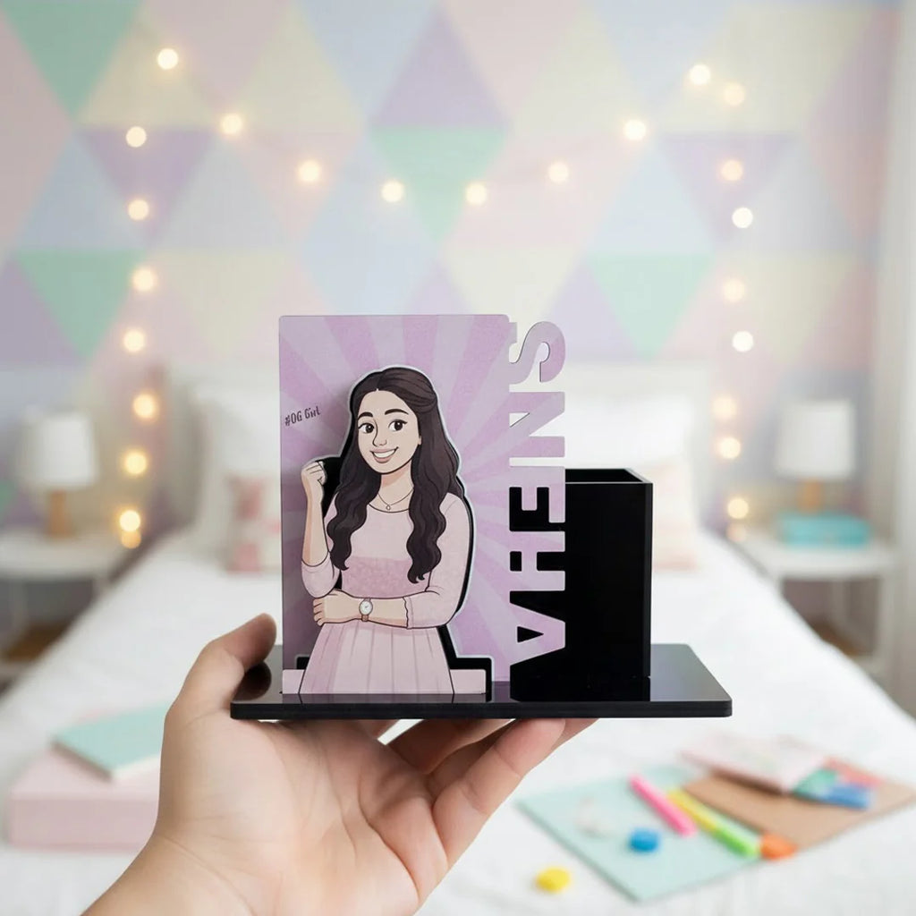 Customized Cartoon Pen Stand-4x5"