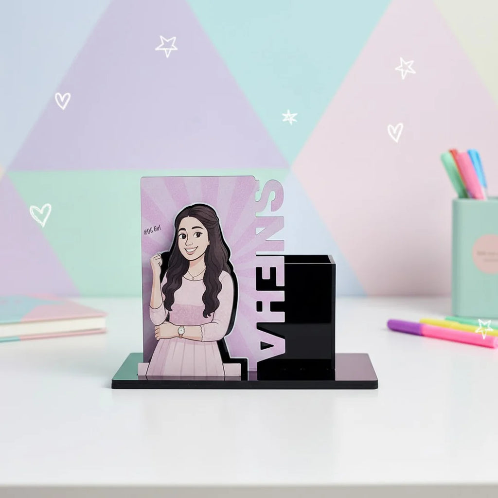 Customized Cartoon Pen Stand-4x5"
