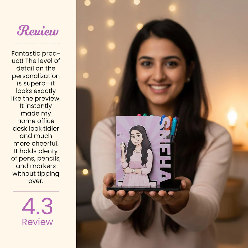 Customized Cartoon Pen Stand-4x5"