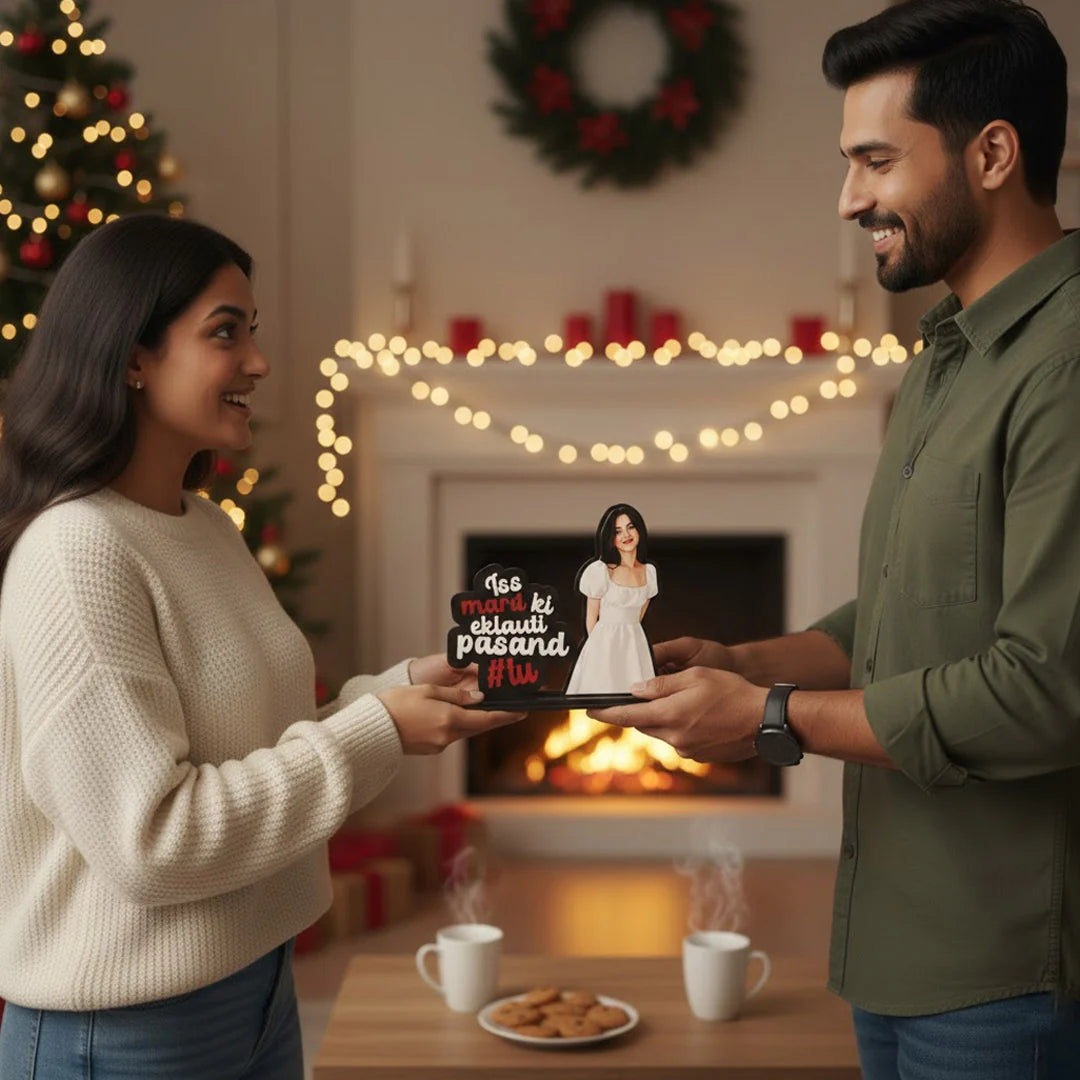 Iss Mard Ki Eklauti Pasand – Personalized Illustrated Standee-10x7"