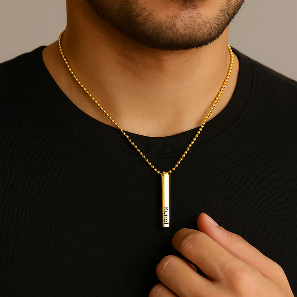 Custom Name Pendant Round Necklace