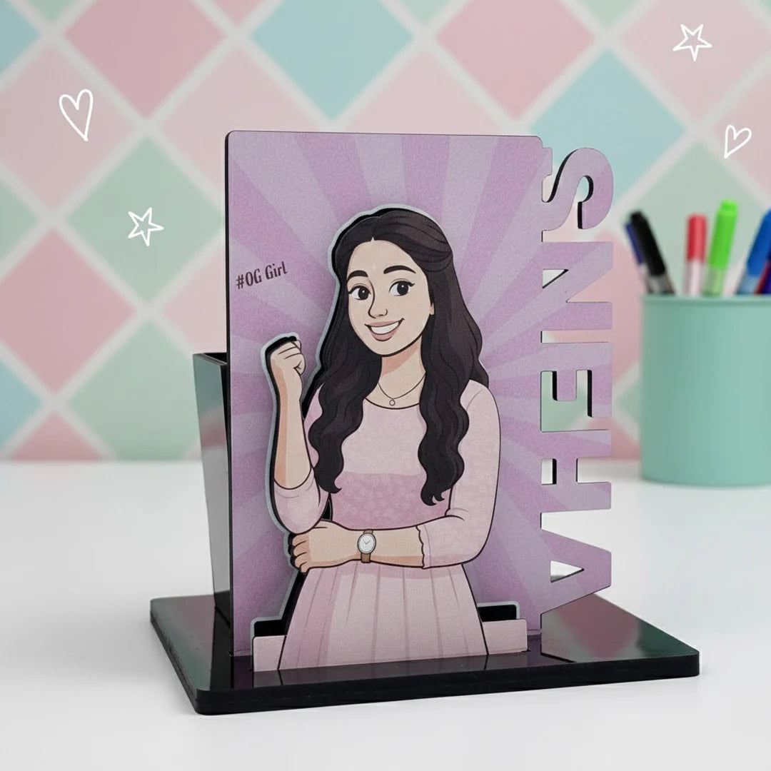 Customized Cartoon Pen Stand-4x5"