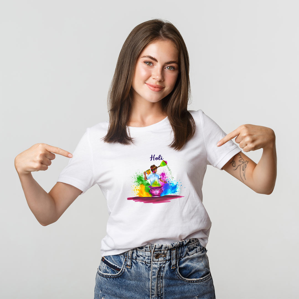 Custom Holi T-shirt 2026