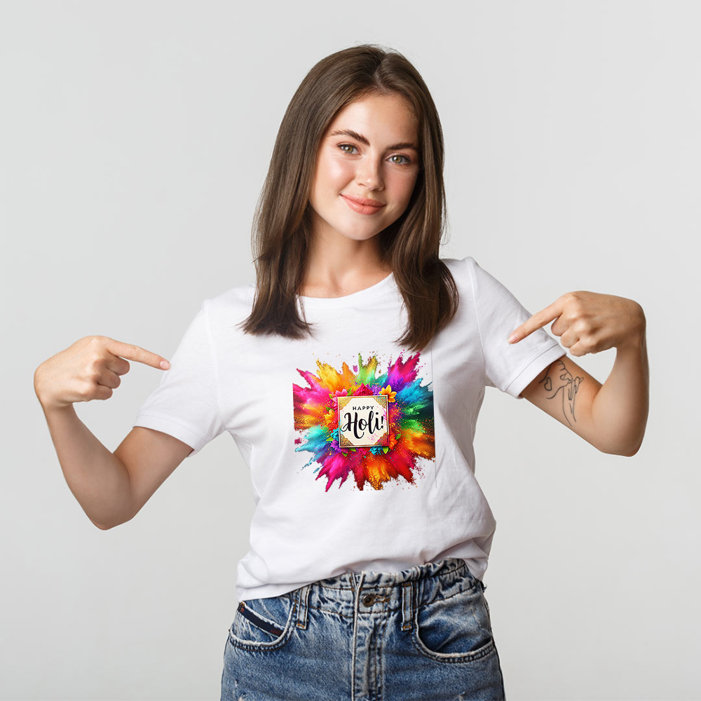 Custom Holi T-shirt 2026