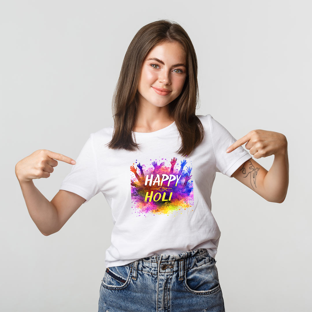 Custom Holi T-shirt 2026