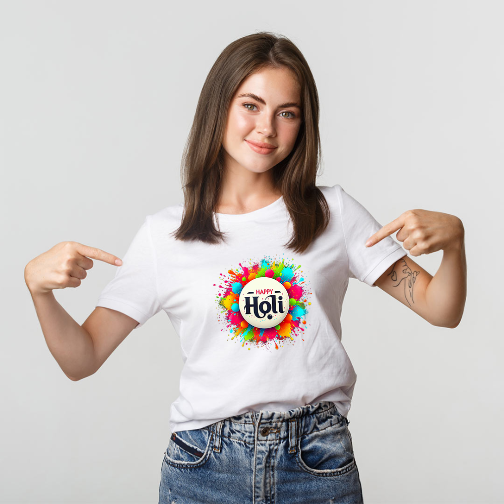 Custom Holi T-shirt 2026