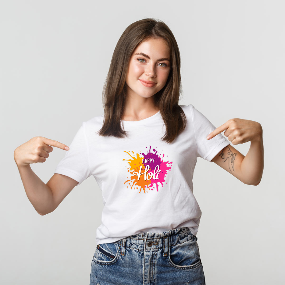 Custom Holi T-shirt 2026