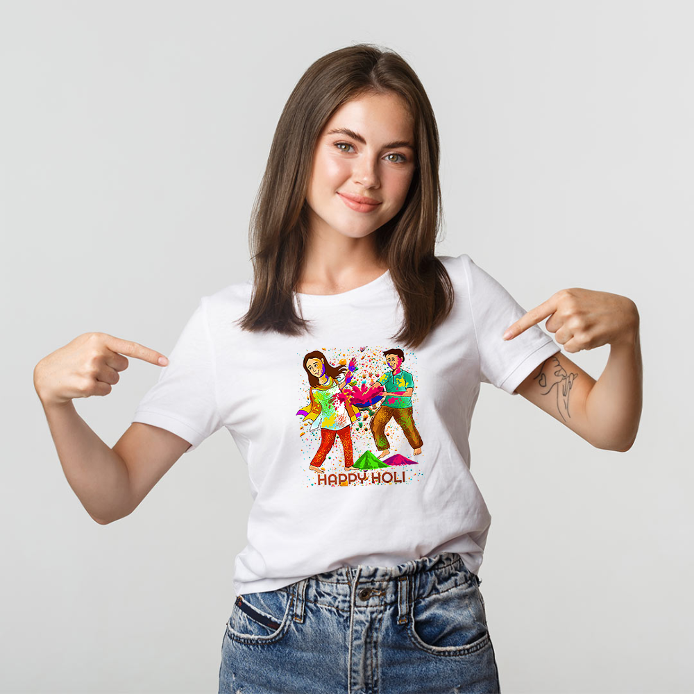 Custom Holi T-shirt 2026
