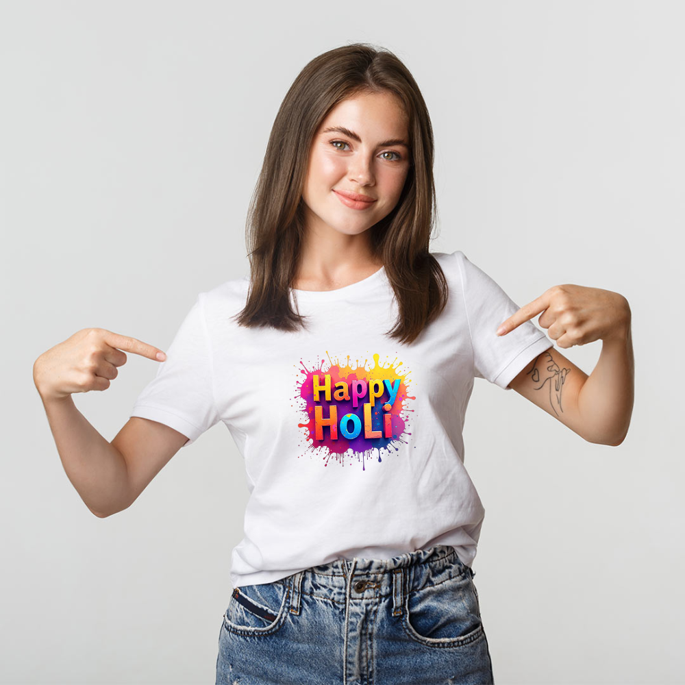 Custom Holi T-shirt 2026