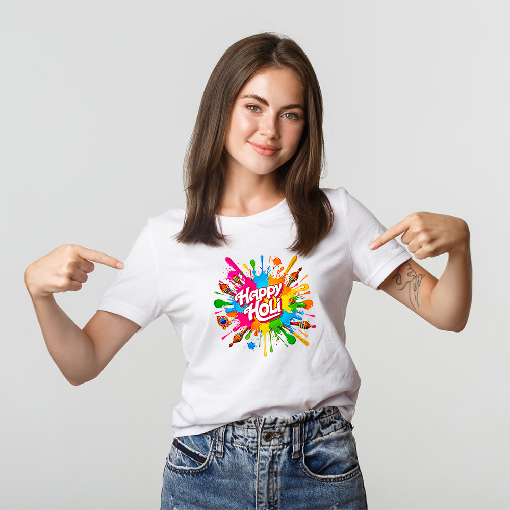 Custom Holi T-shirt 2026