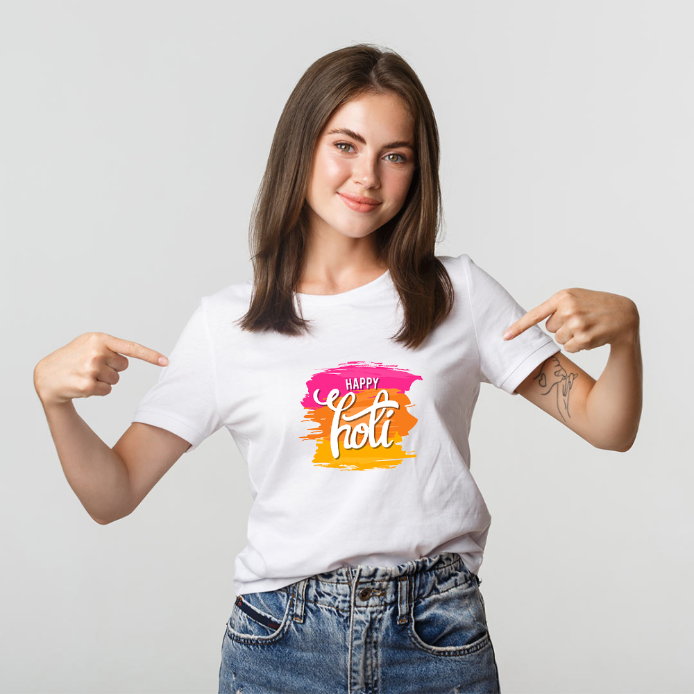 Custom Holi T-shirt 2026