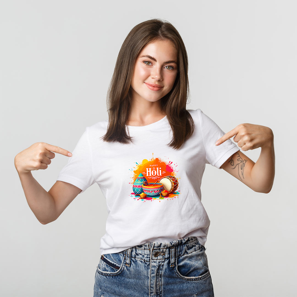 Custom Holi T-shirt 2026